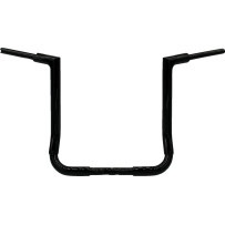 1-1/2" EZ Install Flat Top Handlebar — 1-1/2" dia, 16" rise, 9" sweep, 36" width, 1" clamp, Black