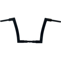 Manillar Flat Top 1-1/2\" con instalación EZ — 38 mm (1-1/2\"), 32 mm (1-1/4\") clamp, 26 cm (10-1/4\"), Negro