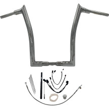 Juego de manillar 1-1/2" EZ Install con copa superior puntiaguda — 38 mm (1-1/2"), abrazadera 32 mm, cromado