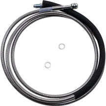 Latiguillo de embrague hidráulico de acero inoxidable — +102 mm (4"), 188,3 cm (74-1/8")