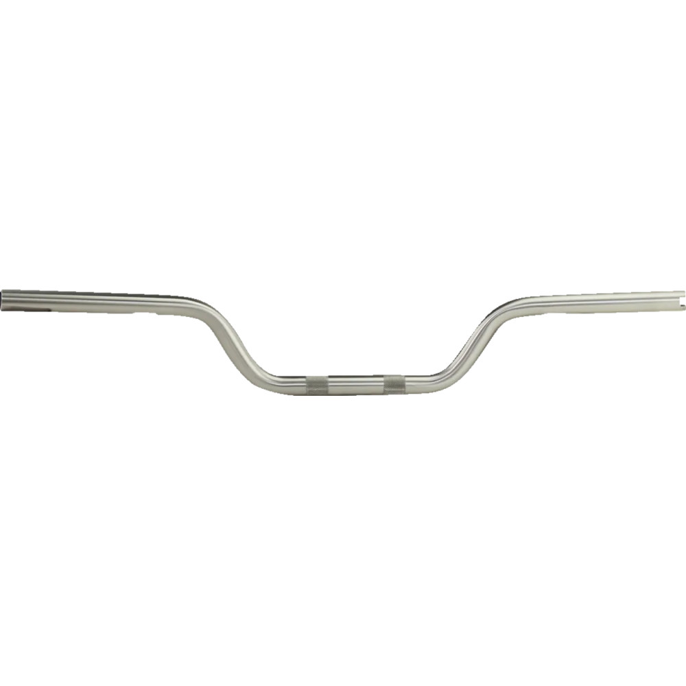 Manillar de moto — 76 cm (30"), 25.4 mm (1") abrazadera, acabado bruto plateado