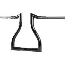 Hammerhead Handlebar — 1-1/2" diameter, 30-1/2" width, 5-1/2" pullback, 1-1/4" clamp, Black