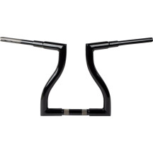 Manillar Thresher — 38 mm barra, 32 mm abrazadera, 26,5 cm ancho central, 11,5 cm retroceso, Negro