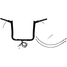 Kit de manillar EZ Install Wired 1-1/2" con punta superior — 1-1/2" de diámetro, abrazadera 1", elevación 14"