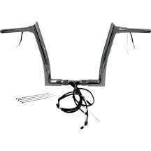 Kit de manillar puntiagudo EZ con cableado 1-1/2" — diámetro 1-1/2", altura 12", ancho 35", cromo