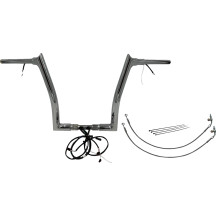 Kit de manillar EZ Install Wired 1-1/2" con punta superior — 38 mm (1-1/2") de diámetro, 26 cm (10-1/4") de ancho central, Cromo