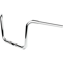 Twin Round Handlebar — 32 mm clamp, 86.1 cm width, 25.5 cm rise, Chrome