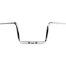 Twin Round Handlebar — 32 mm clamp, 86.1 cm width, 25.5 cm rise, Chrome