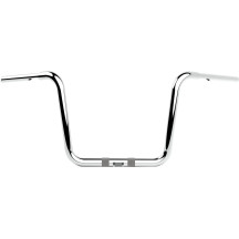 Twin Round Handlebar — 32 mm clamp, 30.5 cm rise, Chrome