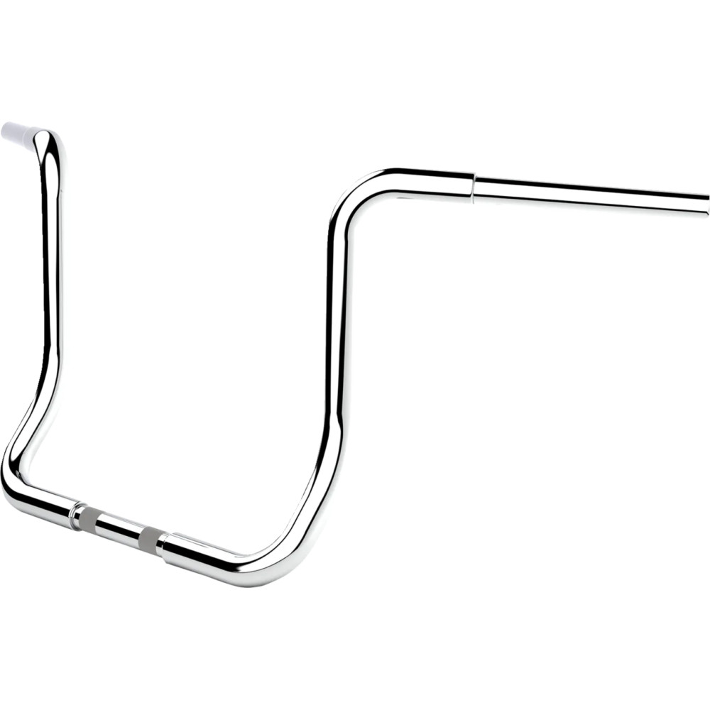 Twin Round Handlebar — 14" rise, 37-1/4" width, 1" clamp, Chrome