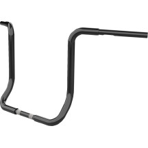 Twin Round Handlebar — 16" rise, 1" clamp, black
