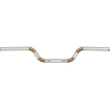 Moto Handlebar — 76 cm (30") width, 25.4 mm (1") clamp, 12.5 cm (5") rise, Silver (Raw)