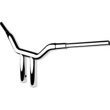 Manillar de una pieza Kage Fighter — 1-1/2" (38 mm) de diámetro, 10" de subida, 30-1/2" de ancho, Cromo