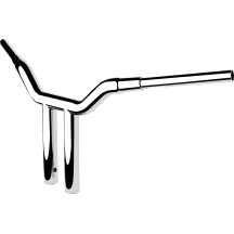 One-Piece Kage Fighter Handlebar — 38 mm (1-1/2") diameter, 12" rise, 3-1/2" on-center, Chrome