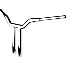 One-Piece Kage Fighter Handlebar — 1-1/2\" diameter, 14\" rise, 30-1/2\" width, Chrome