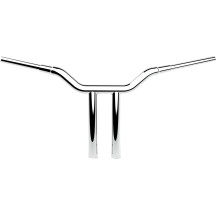 One-Piece Kage Fighter Handlebar — 1-1/2\" diameter, 14\" rise, 30-1/2\" width, Chrome