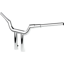 Manillar T-Bar Valley — 38 mm (1-1/2") de diámetro, 25,5 cm (10") de elevación, Cromo