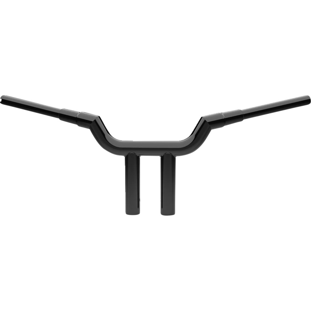 Valley T-Bar — 25.5 cm rise (10"), 38 mm diameter (1-1/2"), Black gloss