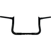 1-1/4" EZ Install Pointed Top Handlebar — 15-1/2" center width, 10" rise, Gloss black