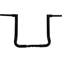 Manillar plano superior EZ Install de 1-1/2" — 38 mm (1-1/2"), abrazadera 25.4 mm (1"), Negro