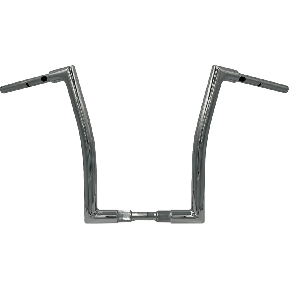 Manillar Flat Top EZ Install de 1-1/2" — 38 mm (1-1/2"), 16" elevación, 10-1/4" ancho central, Cromo