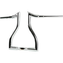 Manillar Hammerhead — 38 mm (1-1/2") de diámetro, abrazadera 32 mm (1-1/4"), 82,5 cm (32-3/8") ancho, Cromo