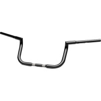 1-1/4" Twin Peaks Touring Handlebar — 1-1/4" diameter, 1" clamp, 11-1/2" center width, black gloss