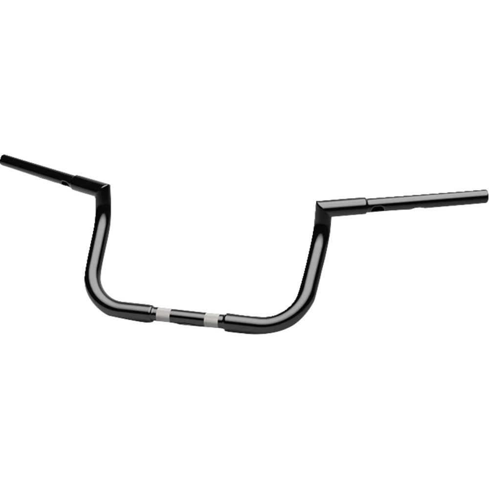 Manillar Twin Peaks Touring 1-1/4" — diámetro 1-1/4", abrazadera 1", ancho central 29 cm, negro brillo