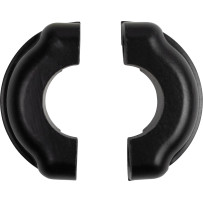 Twin Round Handlebar — 32 mm (1-1/4") clamp, 25.5 cm (10") rise, 85.5 cm (33-3/4") width, Black