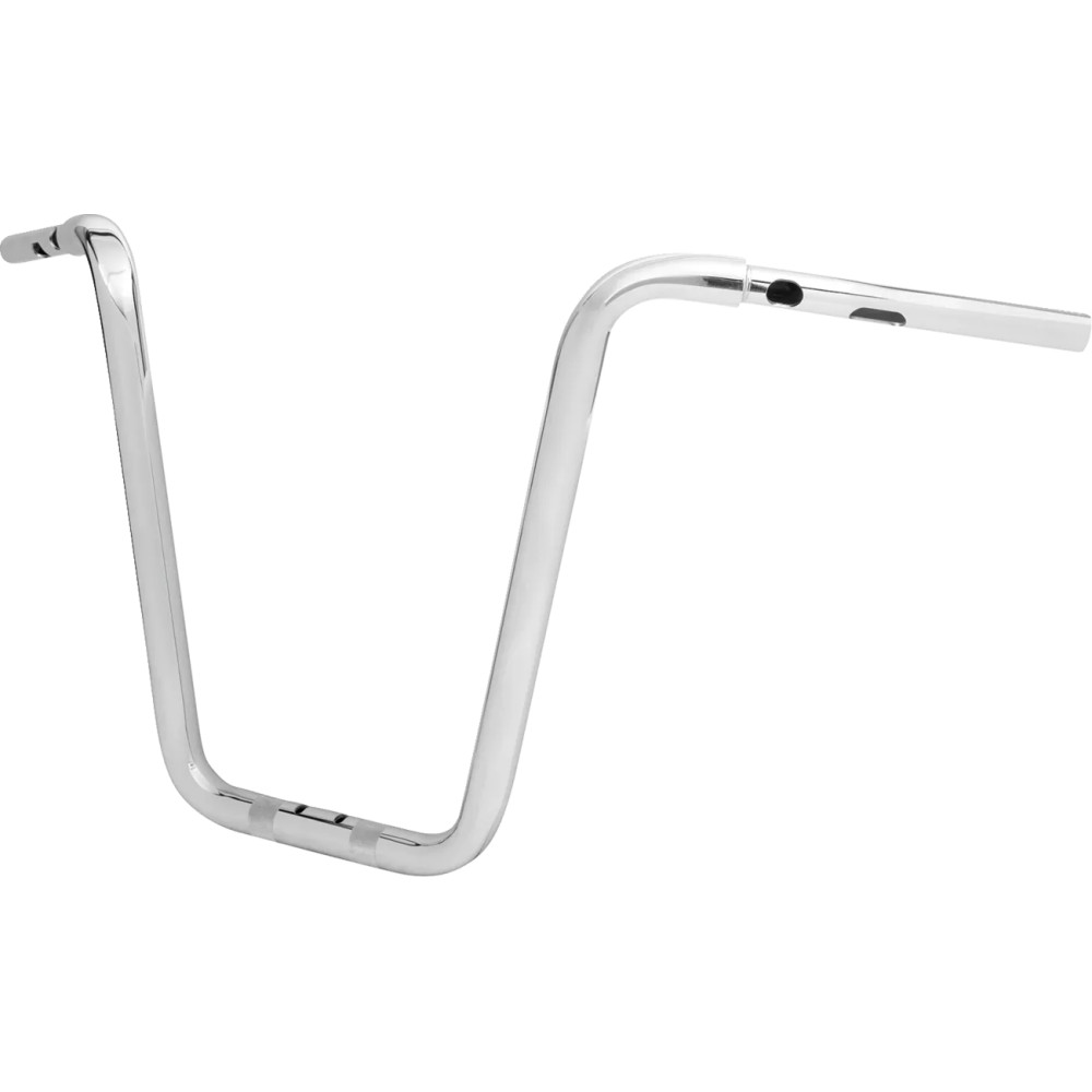 Manillar Twin Round — Abrazadera 1-1/4", elevación 16", Cromado