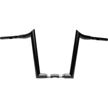 Manillar Grande Prime Ape Hanger de 1-1/2" — 1-1/2" de diámetro, abrazadera 1-1/4", altura 14-1/4", negro brillo