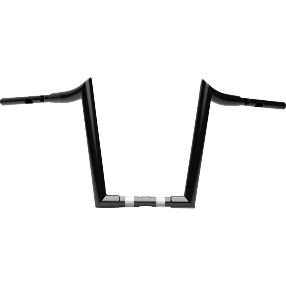 Manillar Grande Prime Ape Hanger de 1-1/2" — 1-1/2" de diámetro, abrazadera 1-1/4", altura 14-1/4", negro brillo