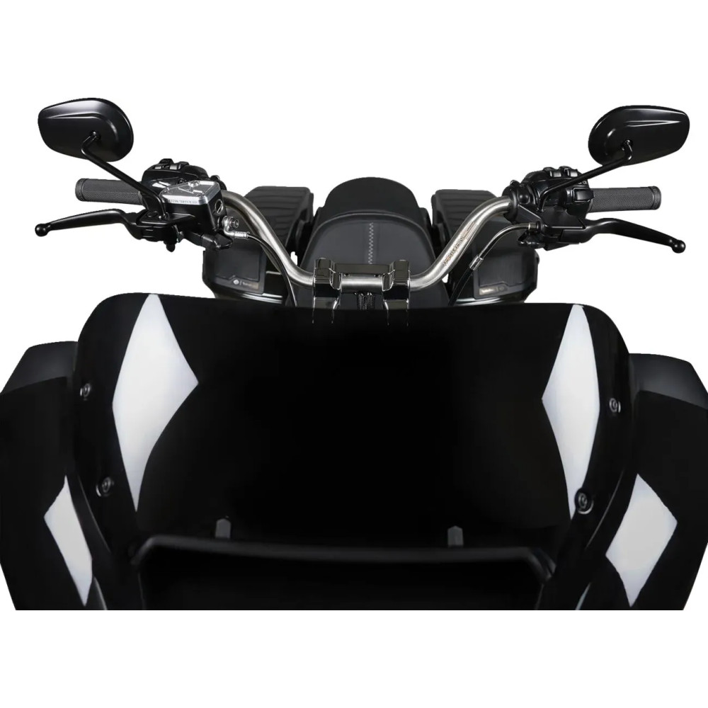 1" Handlebar — 1" diameter, 32" width, 5-1/2" rise, 20° sweep, Polished