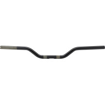Manillar de alto rendimiento — 29-1/2" ancho, 2-1/2" elevación, 1" abrazadera, Negro, pulido