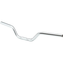 Manillar de alto rendimiento — 25,4 mm (1") de abrazadera, 88,9 mm (3-1/2") de elevación, 75 cm (29-1/2") de ancho, Cromado