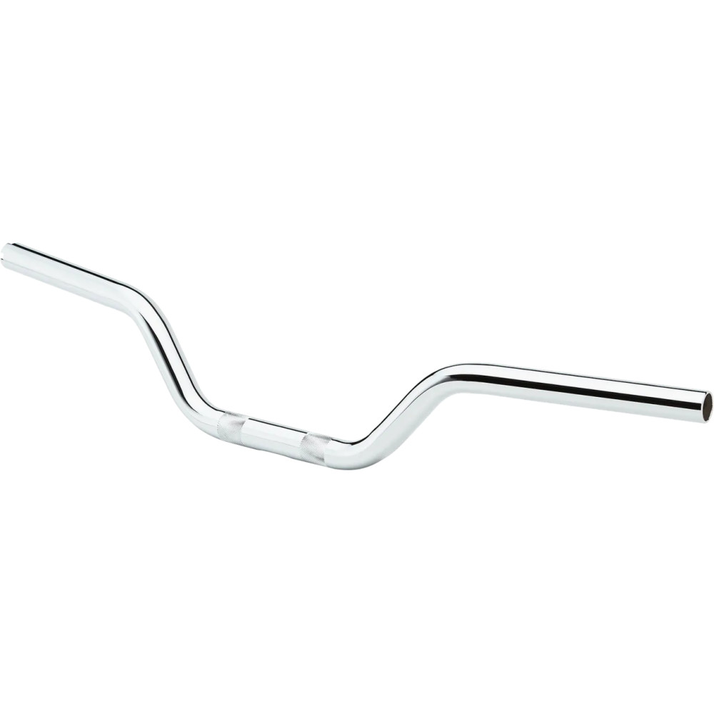Manillar de alto rendimiento — 25,4 mm (1") de abrazadera, 88,9 mm (3-1/2") de elevación, 75 cm (29-1/2") de ancho, Cromado