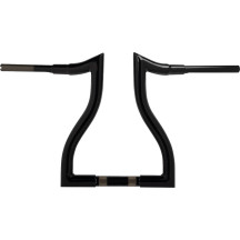 Pre-Wired Hammerhead Handlebar — 32-3/8" width, 1-1/4" clamp, 14" rise, Black