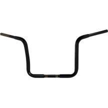 Pre-Wired Ape Handlebar — 12" rise, 37" width, 1" clamp, Black