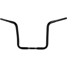 Pre-Wired Ape Handlebar — 1-1/4" bar, 1" clamp, 14" rise, 37" width, Black