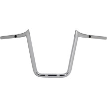 Manillar Prime Ape precableado — Alzada 12", Ancho 34-1/2", Abrazadera 1-1/4", Cromado