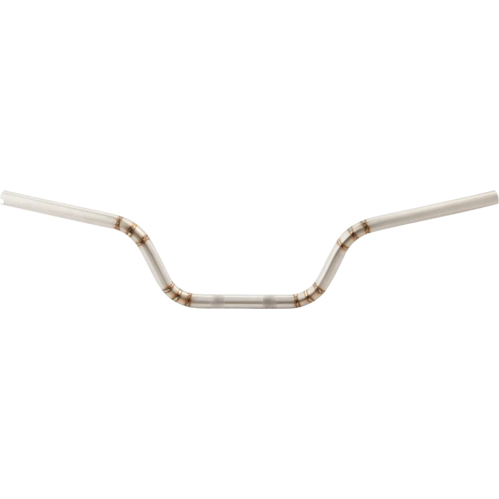 Manillar Moto — 78,5 cm ancho, 17,5 cm elevación, 25,4 mm abrazadera, Plata cruda