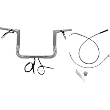 1-1/2" EZ Install Flat Top Handlebar — 1-1/2" diameter, 12" rise, 15" center width