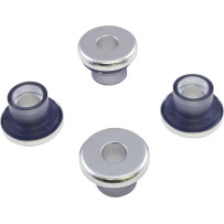Gooden Tight™ Handlebar Riser Bushing Kit for Harley Davidson — Polished silver, 4-pack