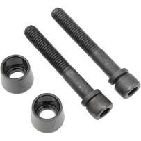 Handlebar Riser Bolt Cone Kit — 1/2-13, Black Gloss