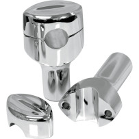 Hefty Smooth Handlebar Risers for 1-1/4" Handlebars — 32 mm (1-1/4"), 76.2 mm (3"), Chrome