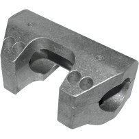 Handlebar Clamp Set — 25.4 mm clamping diameter, raw finish
