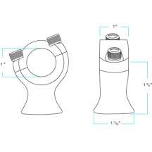 Elevadores de manillar Slimline de 1-3/4"