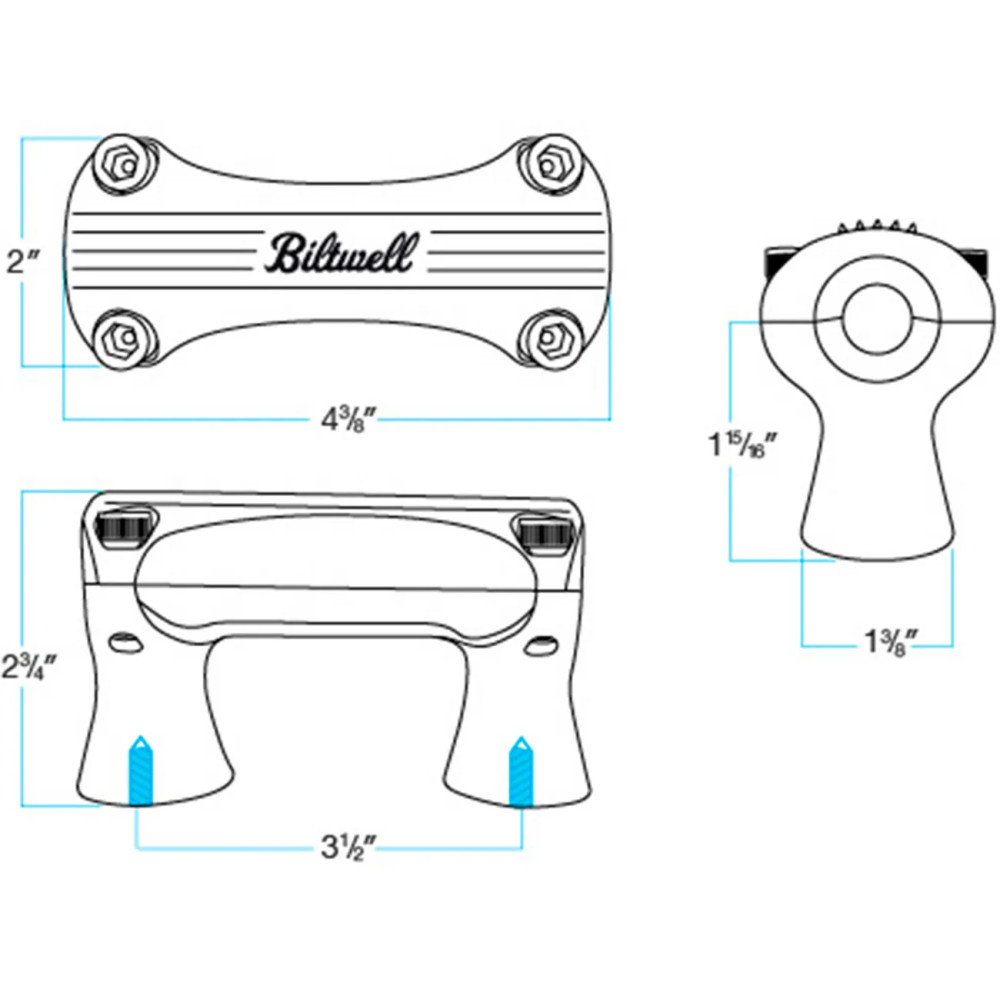 Elevador de manillar Thunder de 2"