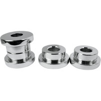 Solid Handlebar Riser Bushing — Riser, Aluminum, Chrome, Pair
