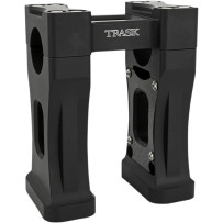 Assault Handlebar Risers — 12.5 cm (5") rise, 38 mm (1-1/2") clamp, black matte